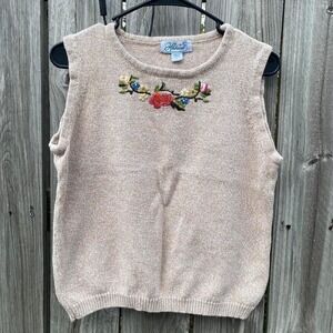 Haband Women's Tan and Cream Jumper